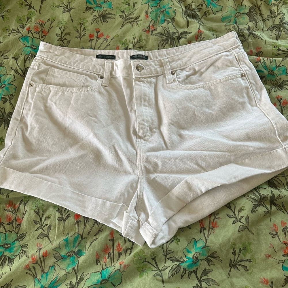 Women's White Denim Shorts